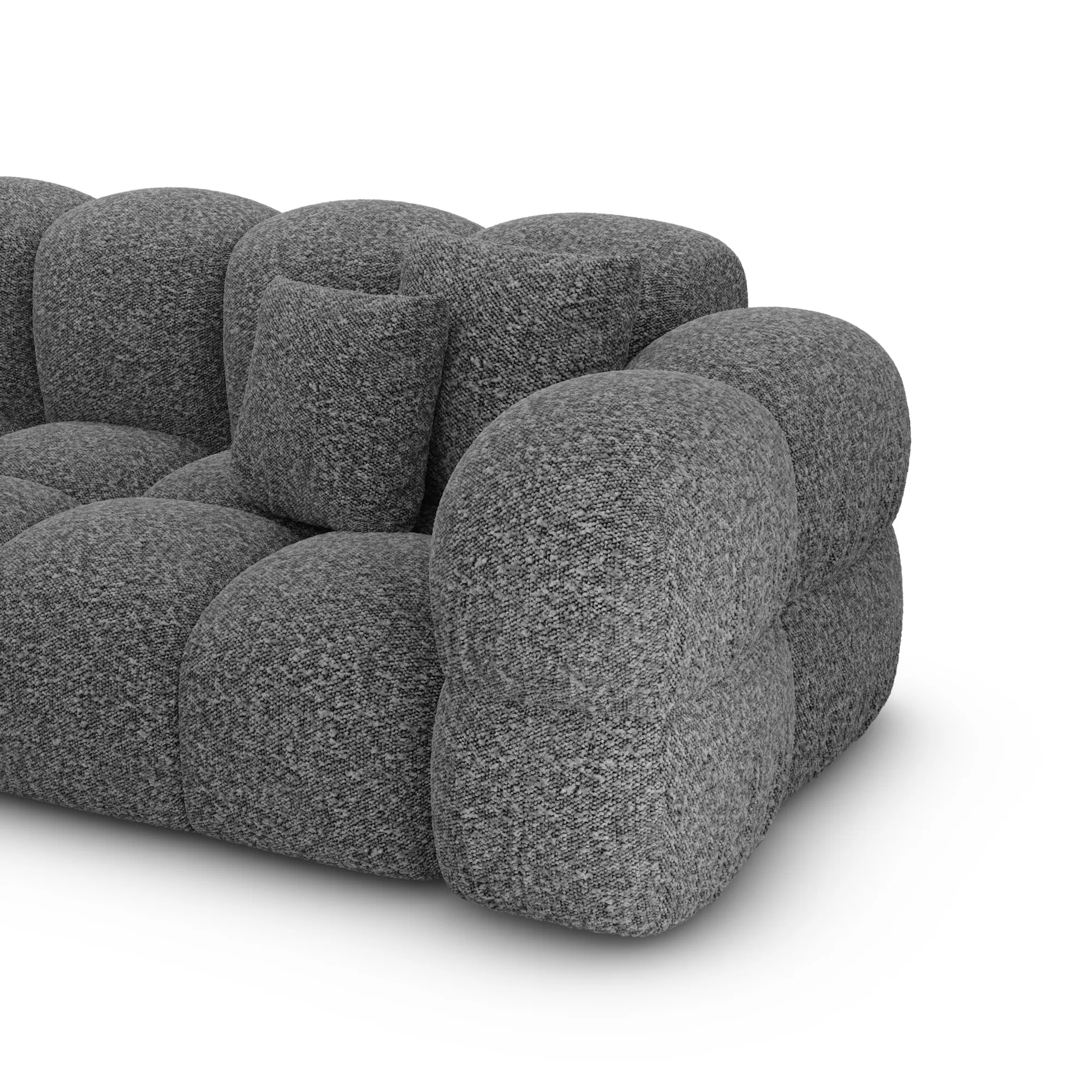 Bouclé L-Form Sofa Avoria – Bild 27