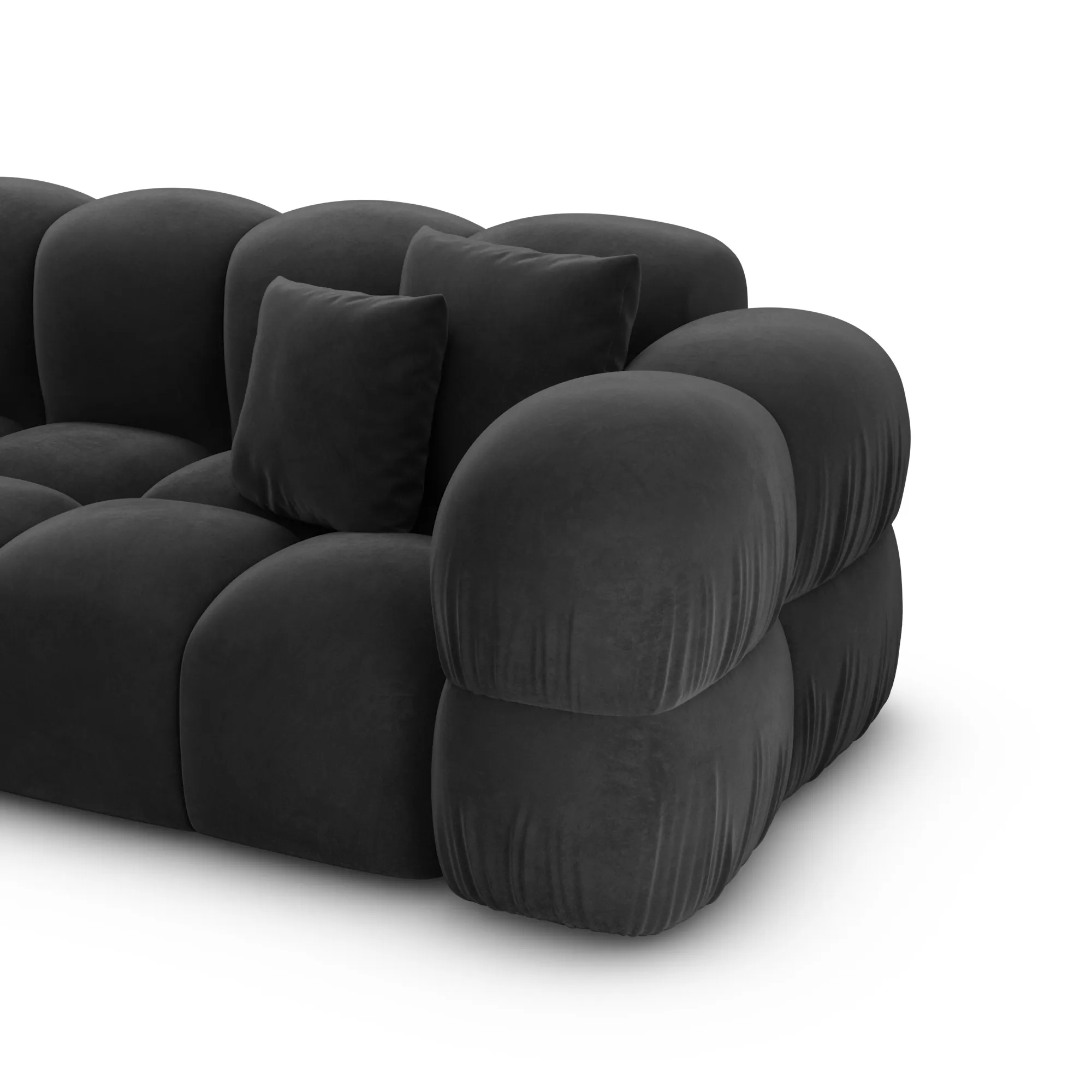 Samtstoff U-Form XXL Wohnlandschaft Avoria – Bild 105
