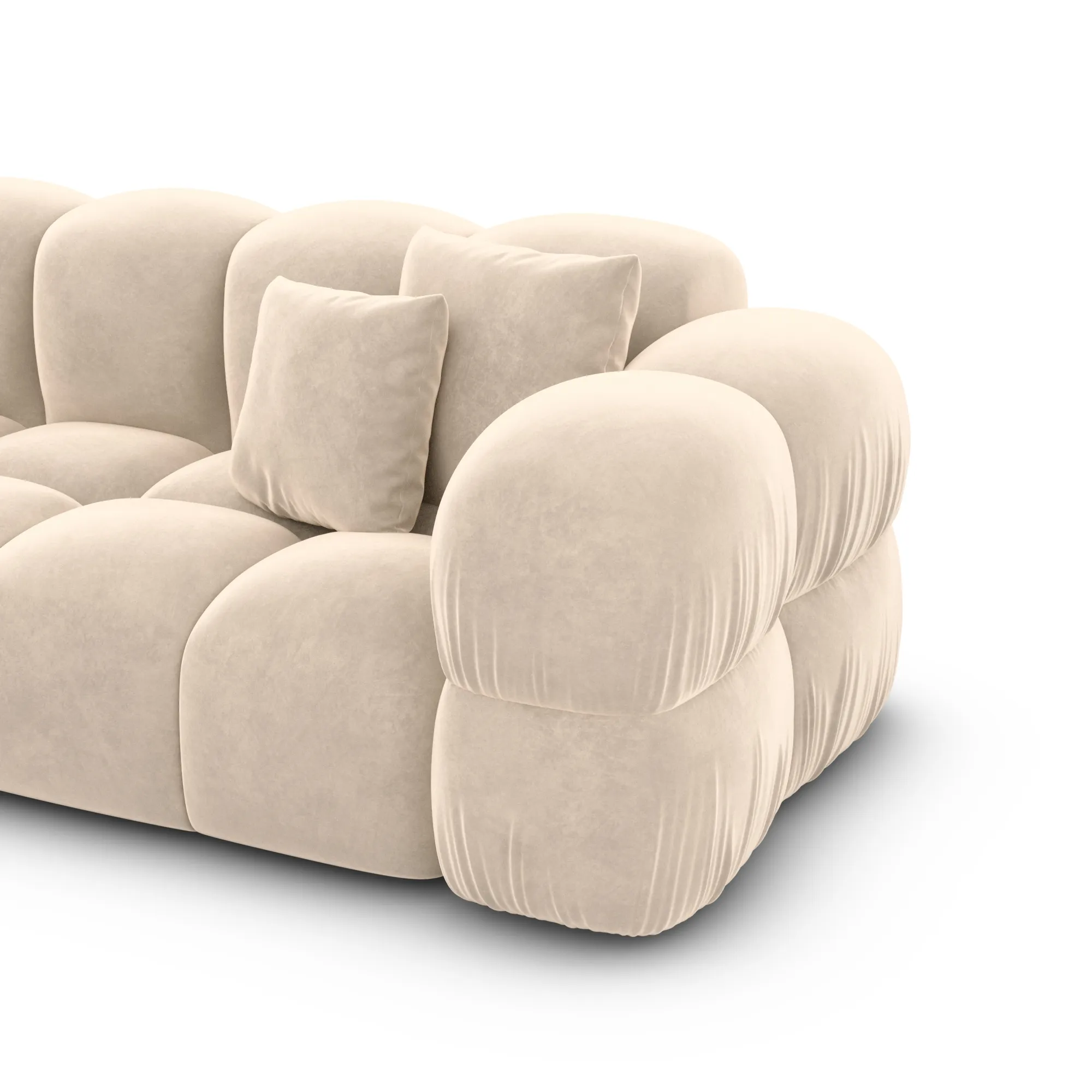 Samtstoff U-Form XXL Wohnlandschaft Avoria – Bild 107