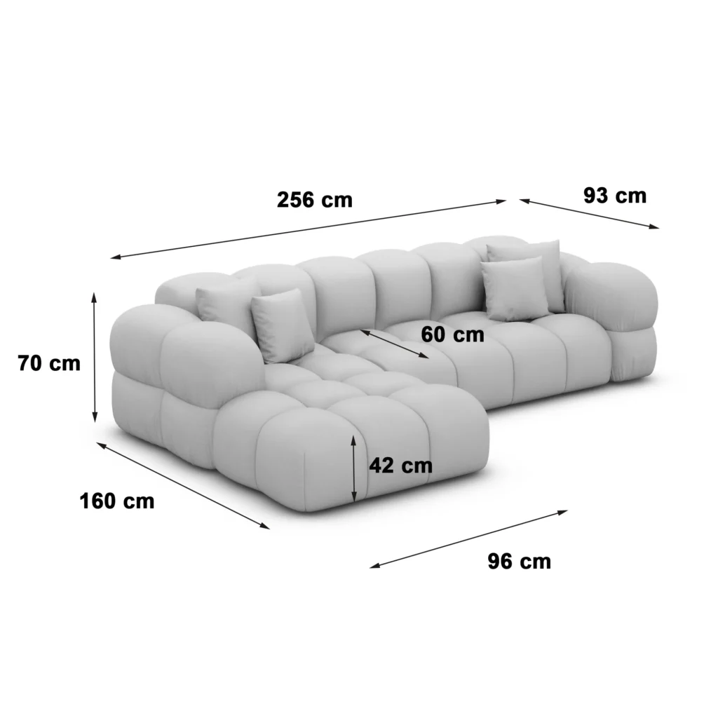 Kunstleder L-Form Sofa Avoria
