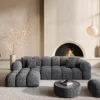 Bouclé L-Form Sofa Avoria – Bild 2