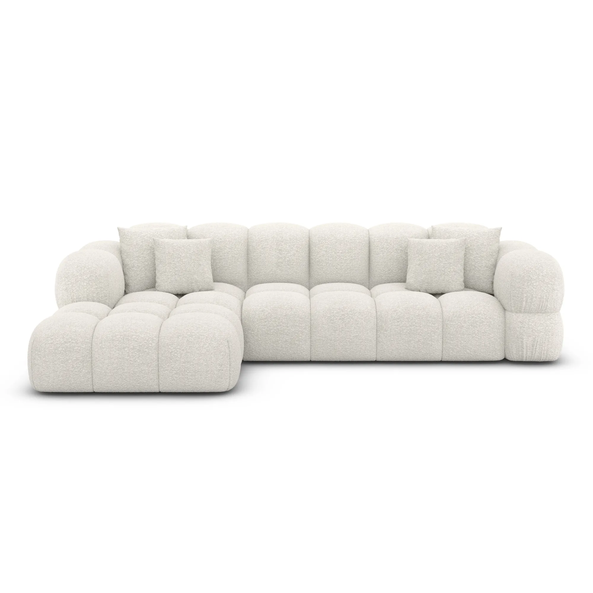 Bouclé L-Form Sofa Avoria – Bild 11