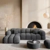 Strukturstoff L-Form Sofa Avoria – Bild 9