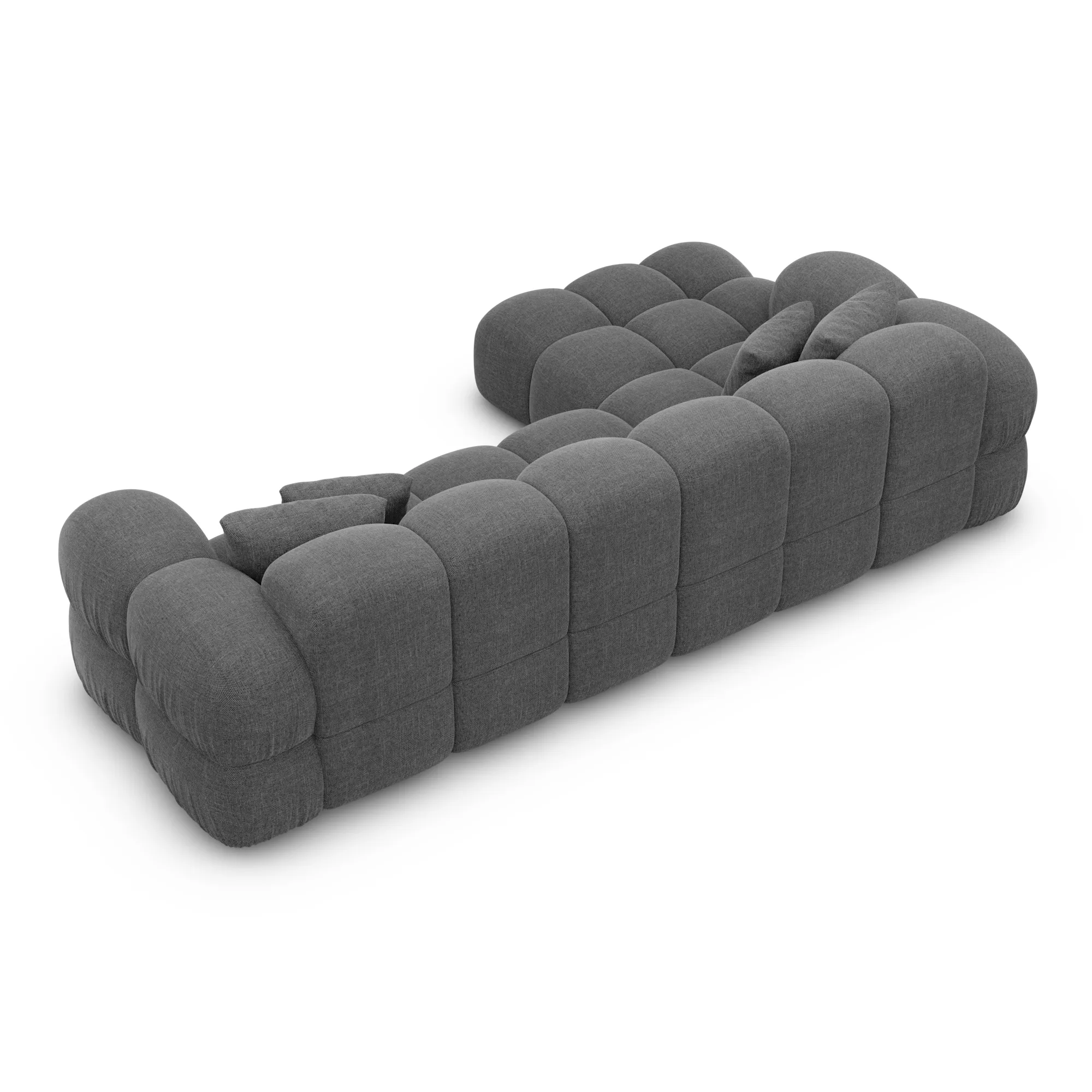 Strukturstoff L-Form Sofa Avoria – Bild 23