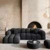 Strukturstoff L-Form Sofa Avoria – Bild 11