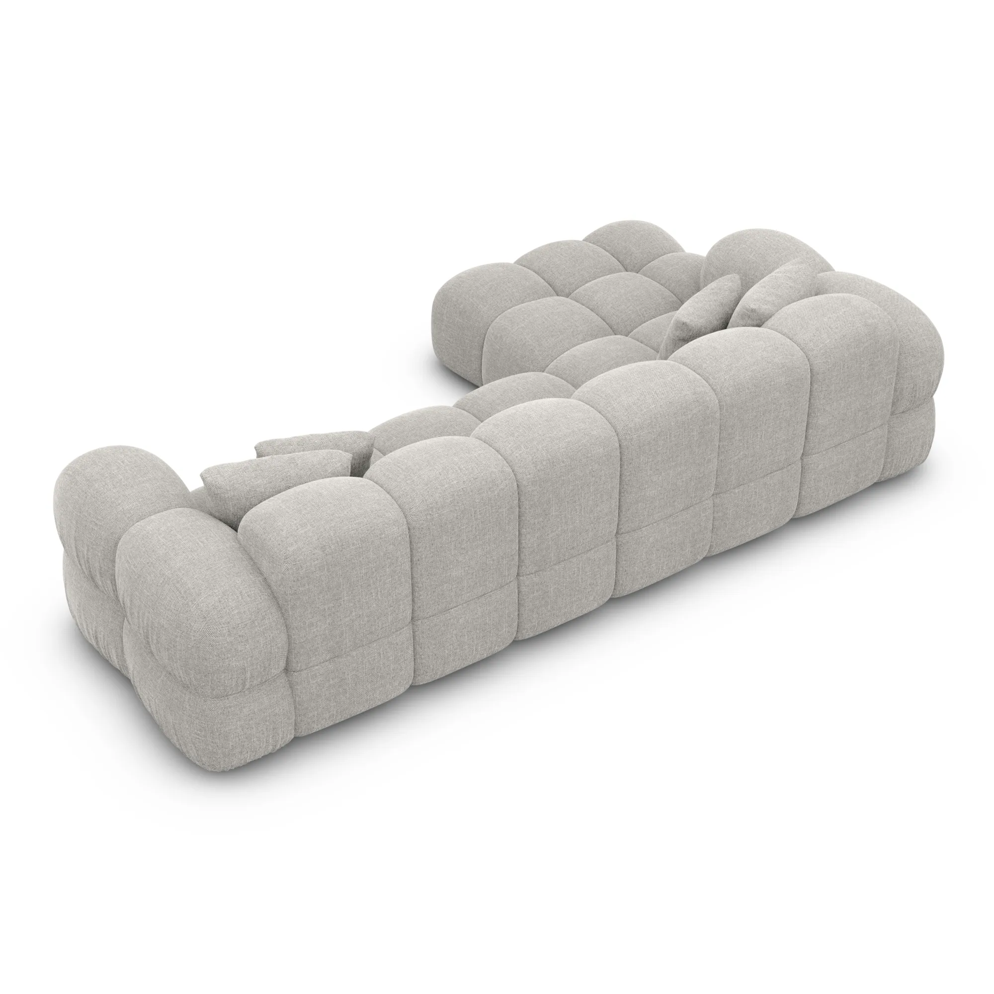 Strukturstoff L-Form Sofa Avoria – Bild 47