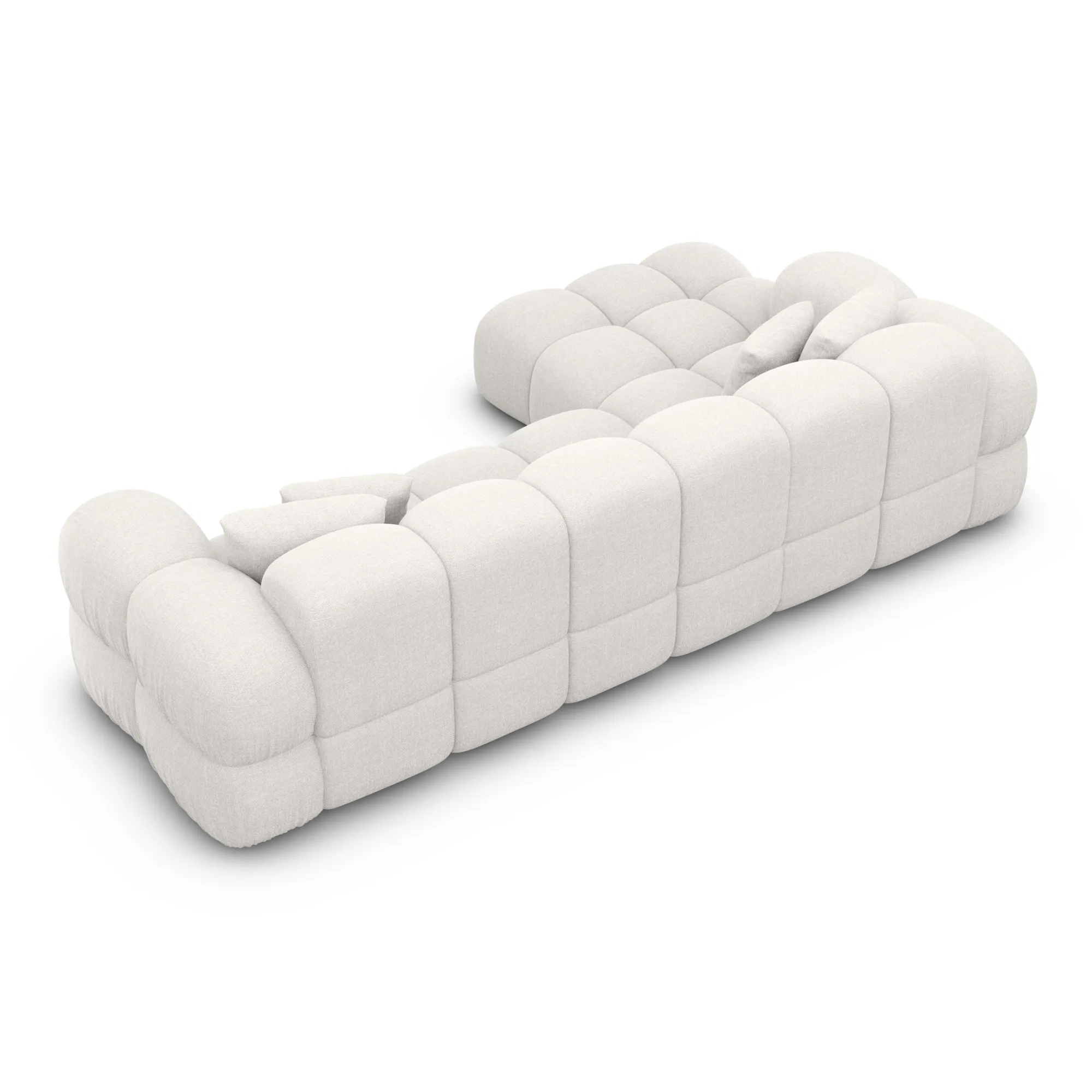 Strukturstoff L-Form Sofa Avoria – Bild 50