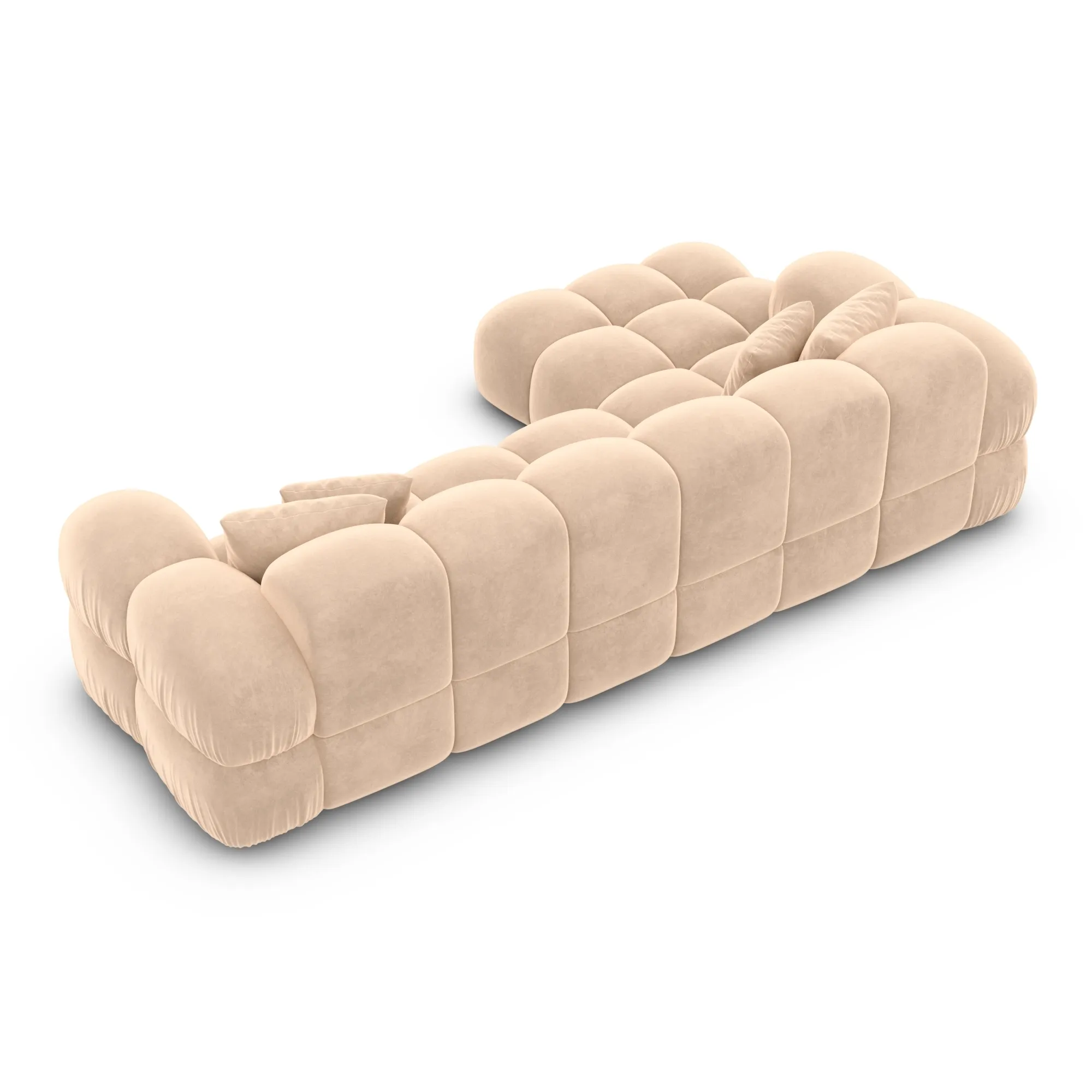 Samtstoff L-Form Sofa Avoria – Bild 78