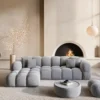 Samtstoff L-Form Sofa Avoria – Bild 6