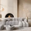 Bouclé L-Form Sofa Avoria – Bild 6