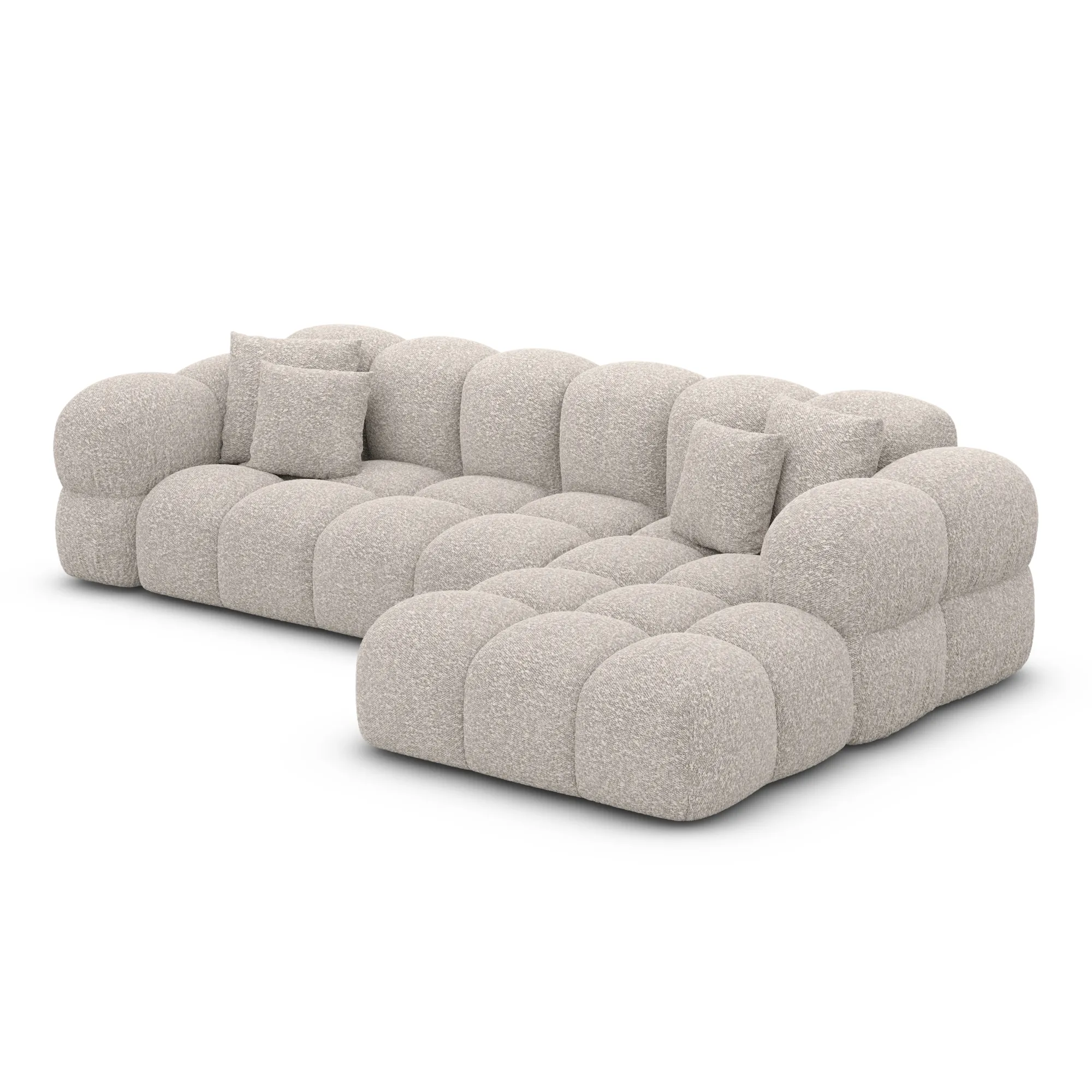 Bouclé L-Form Sofa Avoria – Bild 16