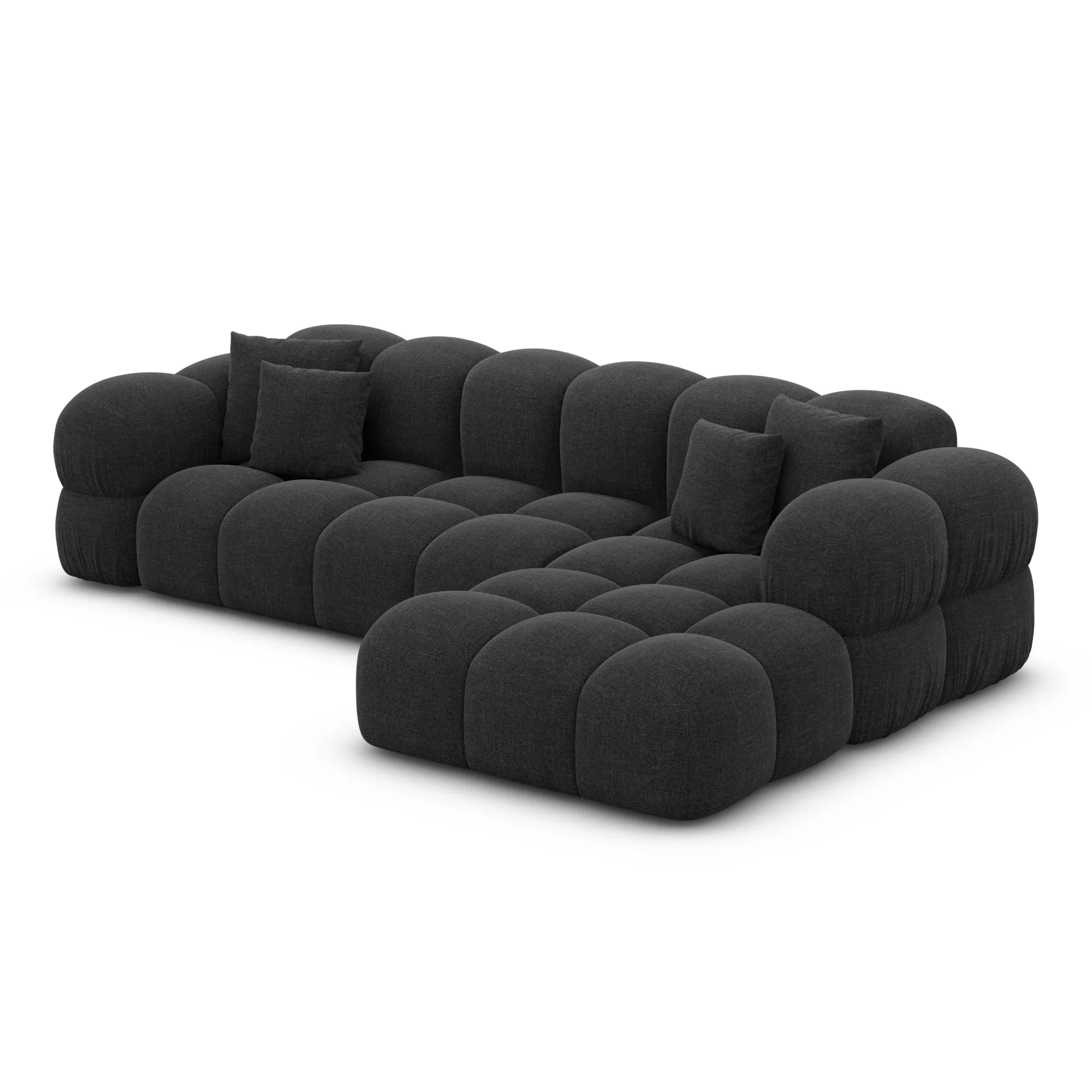 Strukturstoff L-Form Sofa Avoria – Bild 57