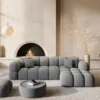 Strukturstoff L-Form Sofa Avoria – Bild 6