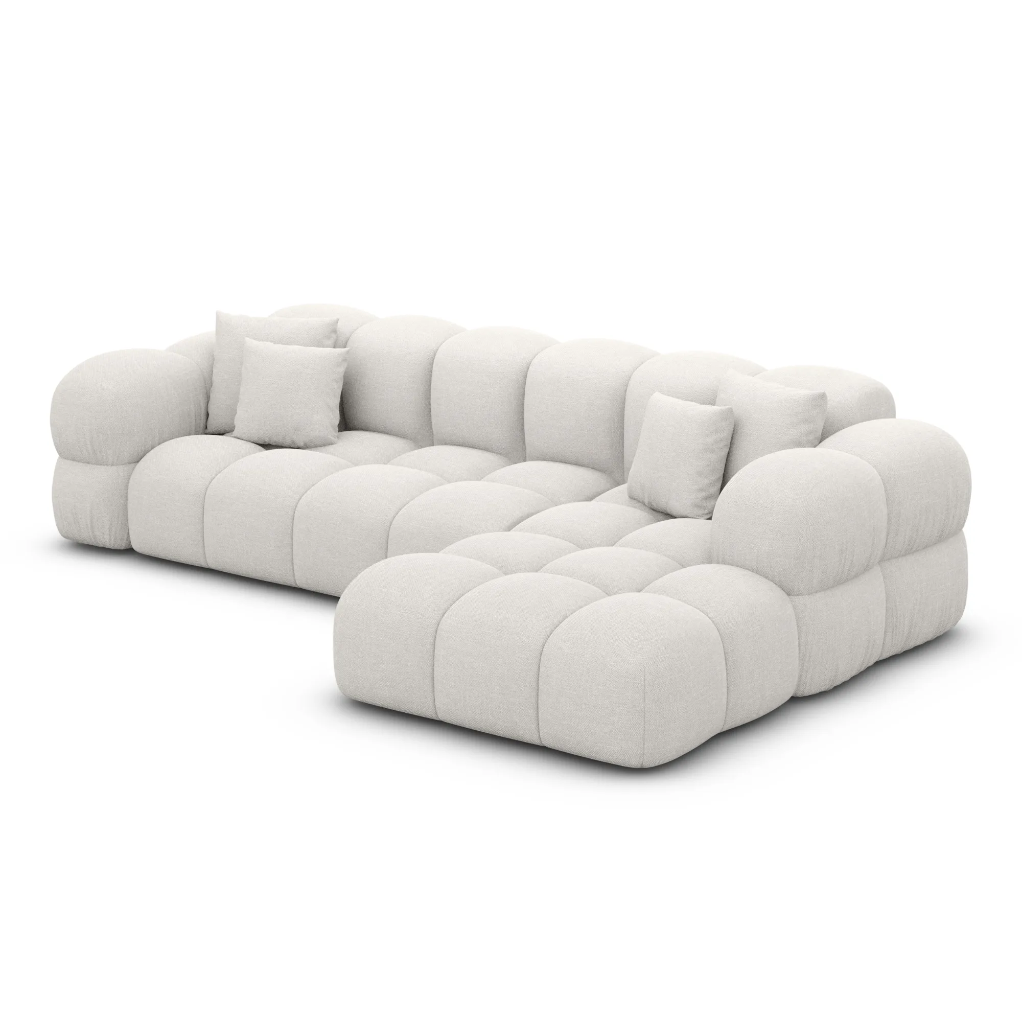 Strukturstoff L-Form Sofa Avoria – Bild 78