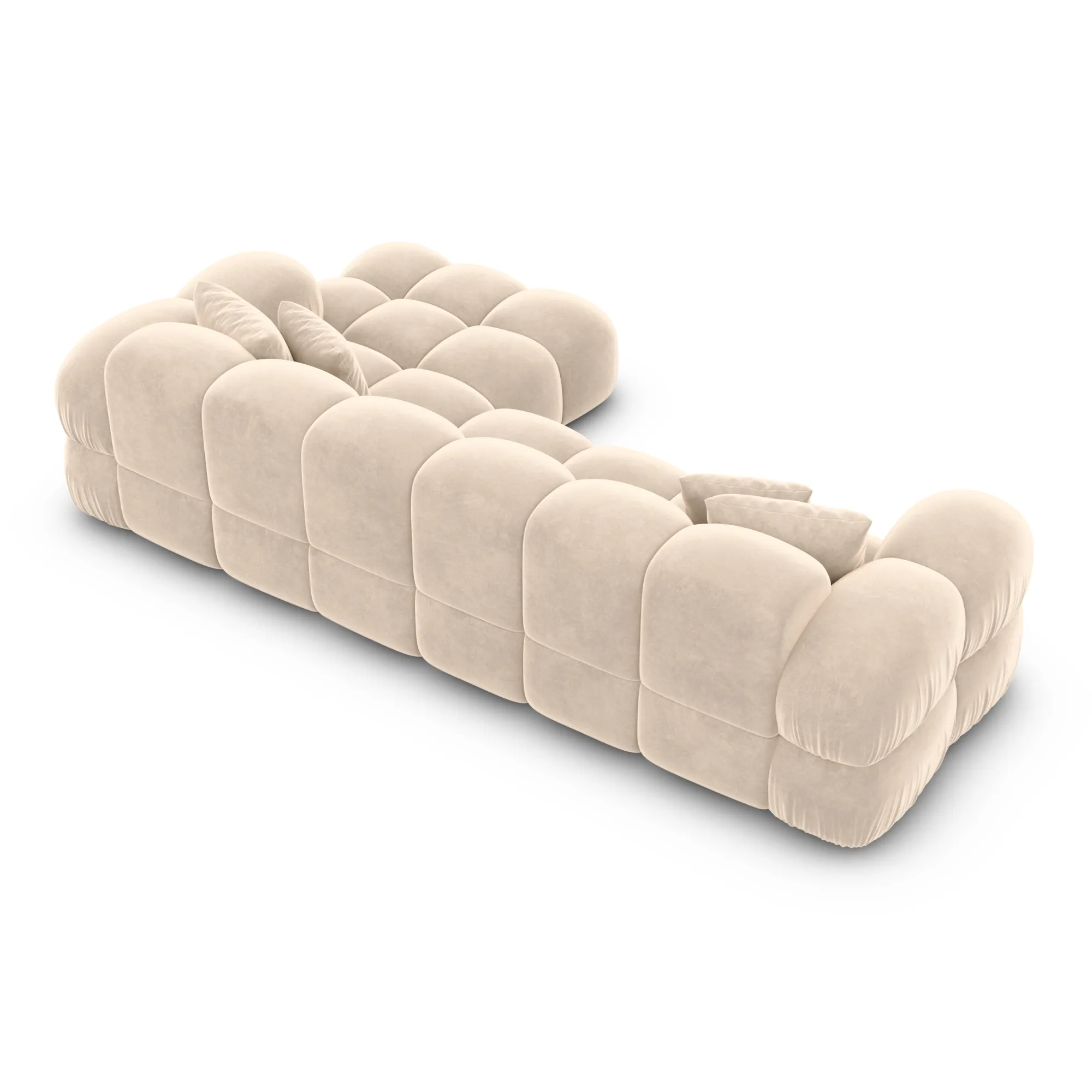 Samtstoff L-Form Sofa Avoria – Bild 51