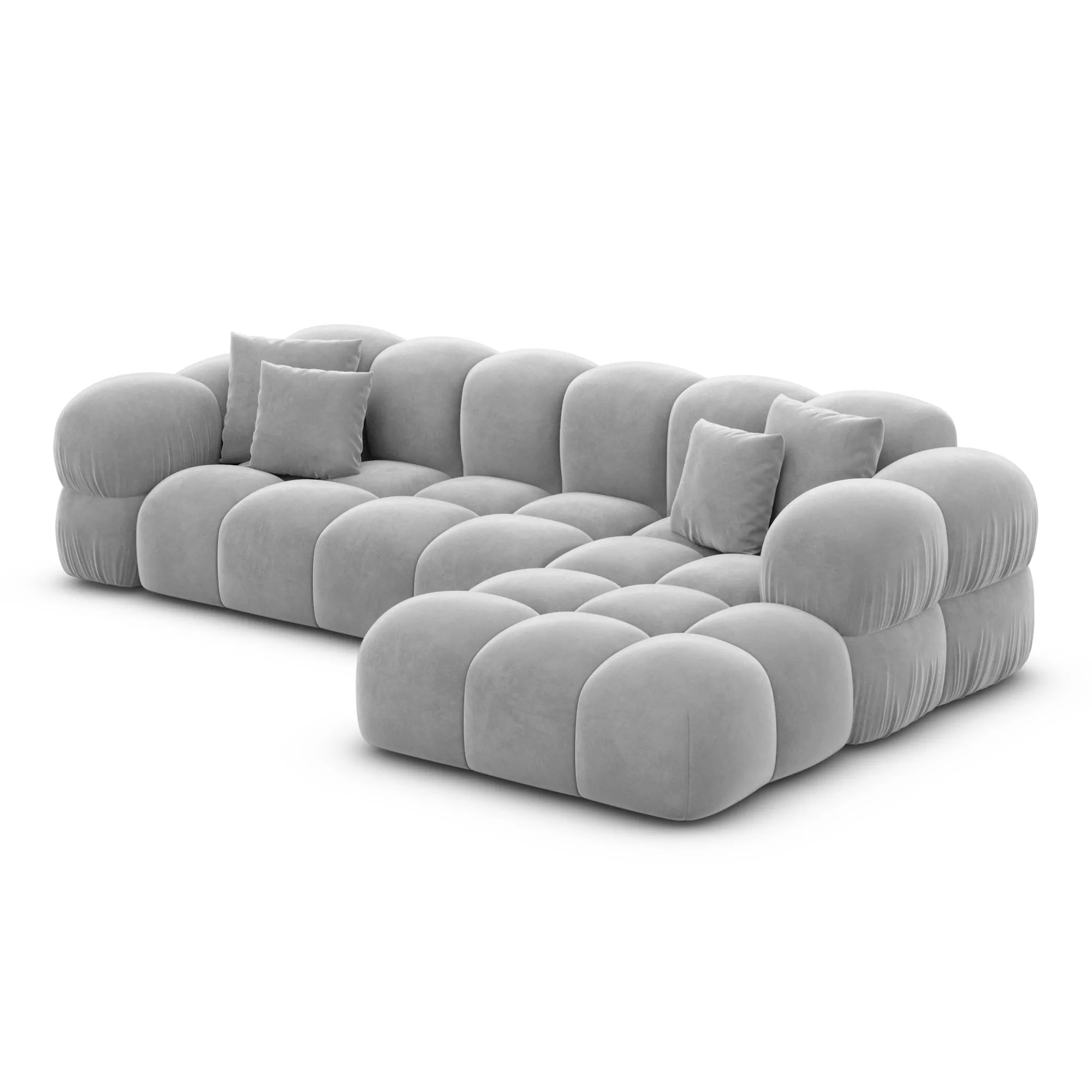 Samtstoff L-Form Sofa Avoria – Bild 58
