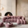 Samtstoff L-Form Sofa Avoria – Bild 20