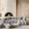 Samtstoff L-Form Sofa Avoria – Bild 22