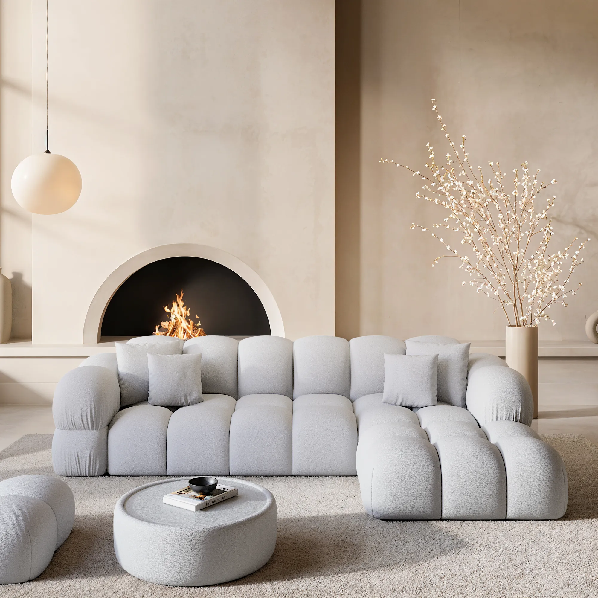 Kunstleder L-Form Sofa Avoria – Bild 14