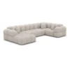 Bouclé U-Form XL Wohnlandschaft Avoria – Bild 7