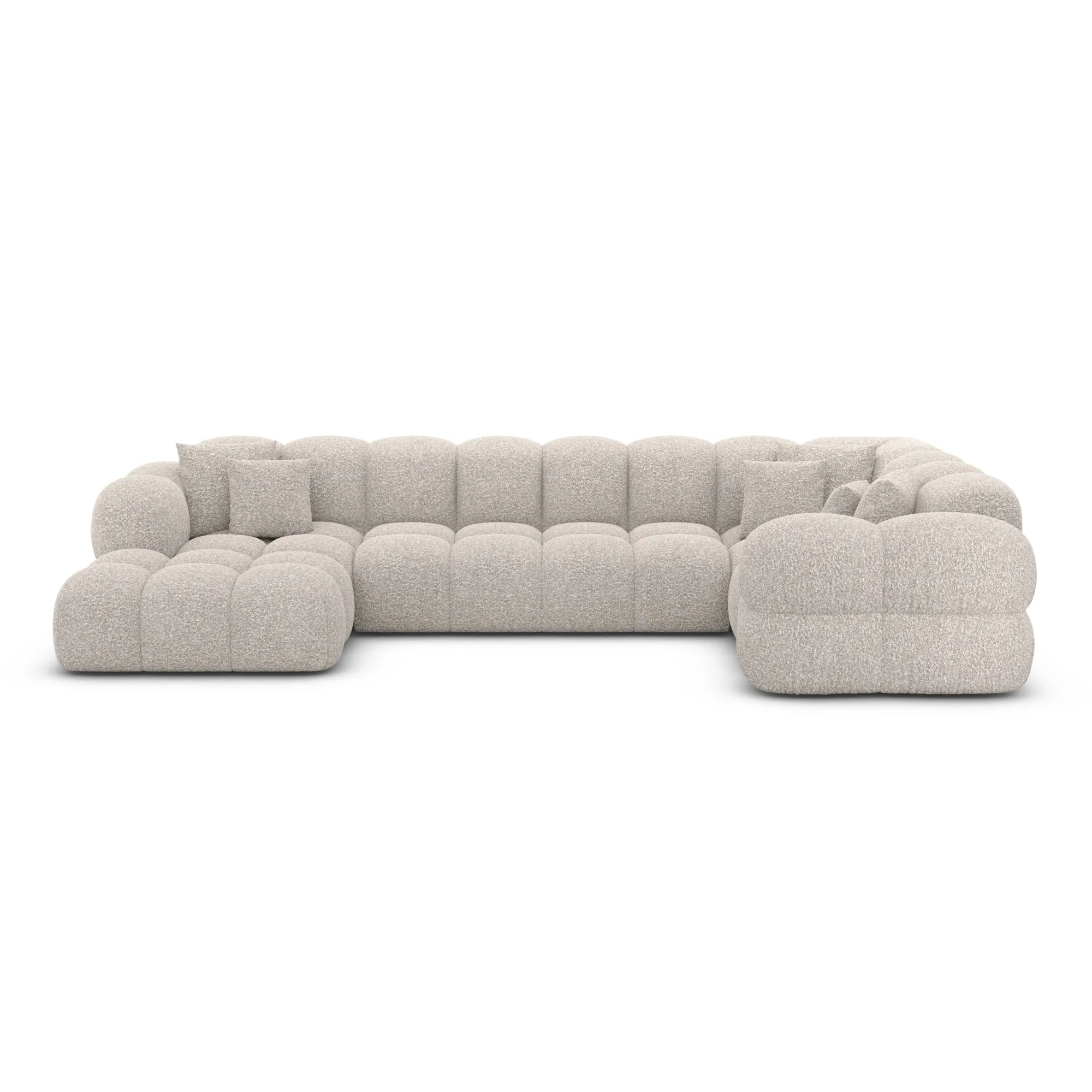 Bouclé U-Form XL Wohnlandschaft Avoria – Bild 8