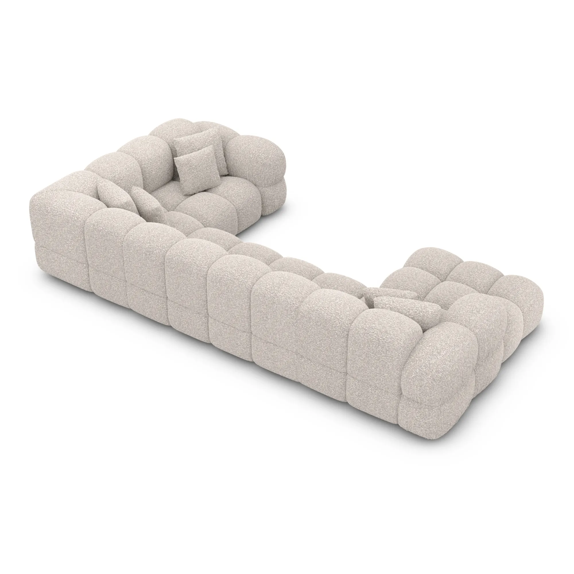 Bouclé U-Form XL Wohnlandschaft Avoria – Bild 9
