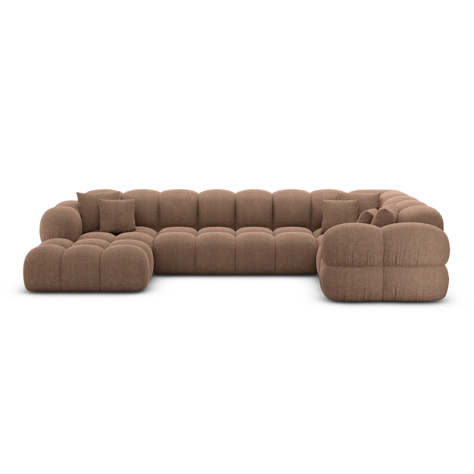 Strukturstoff U-Form XL Wohnlandschaft Avoria – Bild 43