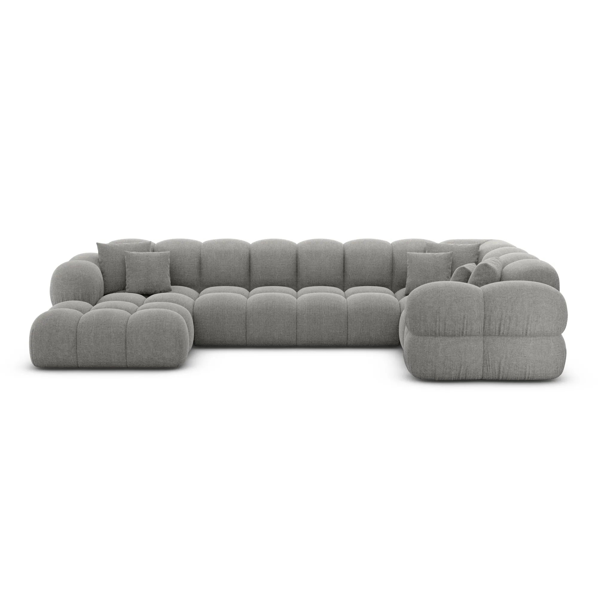 Strukturstoff U-Form XL Wohnlandschaft Avoria – Bild 55