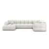 Strukturstoff U-Form XL Wohnlandschaft Avoria – Bild 61
