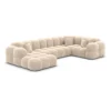 Samtstoff U-Form XL Wohnlandschaft Avoria – Bild 37