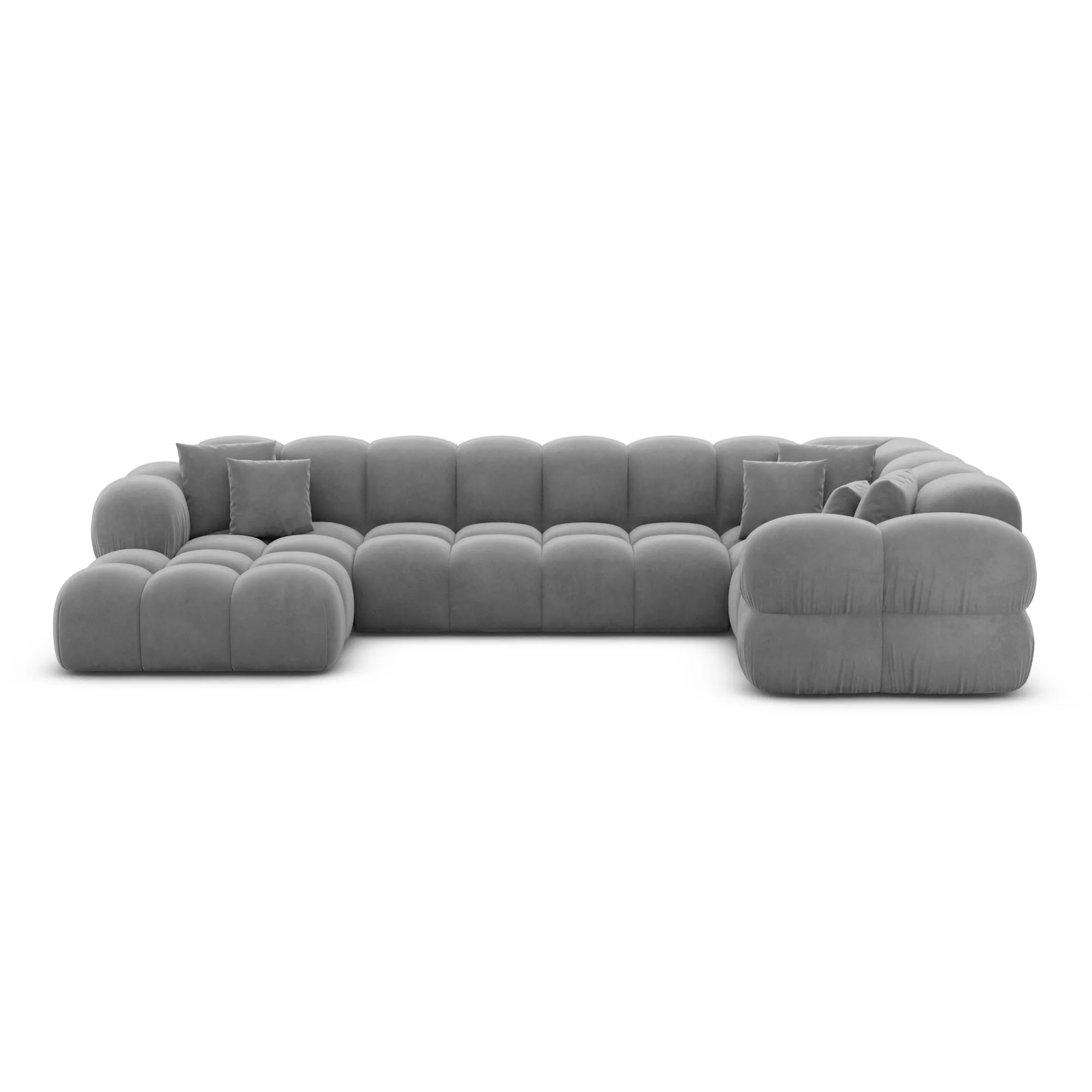 Samtstoff U-Form XL Wohnlandschaft Avoria – Bild 41