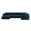 Samtstoff U-Form XL Wohnlandschaft Avoria – Bild 50