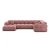 Samtstoff U-Form XL Wohnlandschaft Avoria – Bild 53