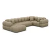 Echtleder U-Form XL Wohnlandschaft Avoria – Bild 26