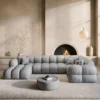 Echtleder U-Form XL Wohnlandschaft Avoria – Bild 11