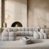 Bouclé U-Form XL Wohnlandschaft Avoria – Bild 2
