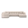 Strukturstoff U-Form XL Wohnlandschaft Avoria – Bild 67