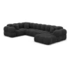 Strukturstoff U-Form XL Wohnlandschaft Avoria – Bild 69