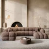 Strukturstoff U-Form XL Wohnlandschaft Avoria – Bild 18