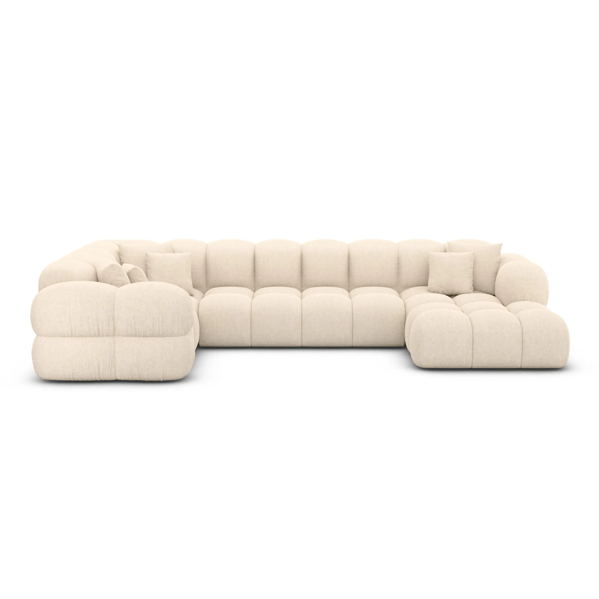 Strukturstoff U-Form XL Wohnlandschaft Avoria – Bild 76