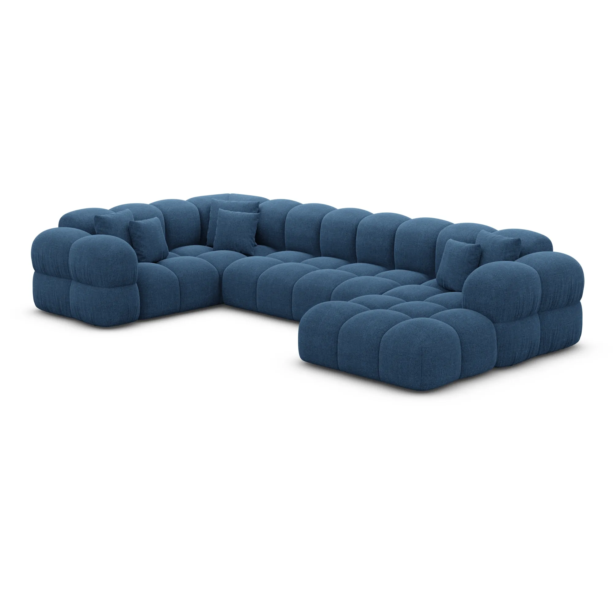 Strukturstoff U-Form XL Wohnlandschaft Avoria – Bild 78