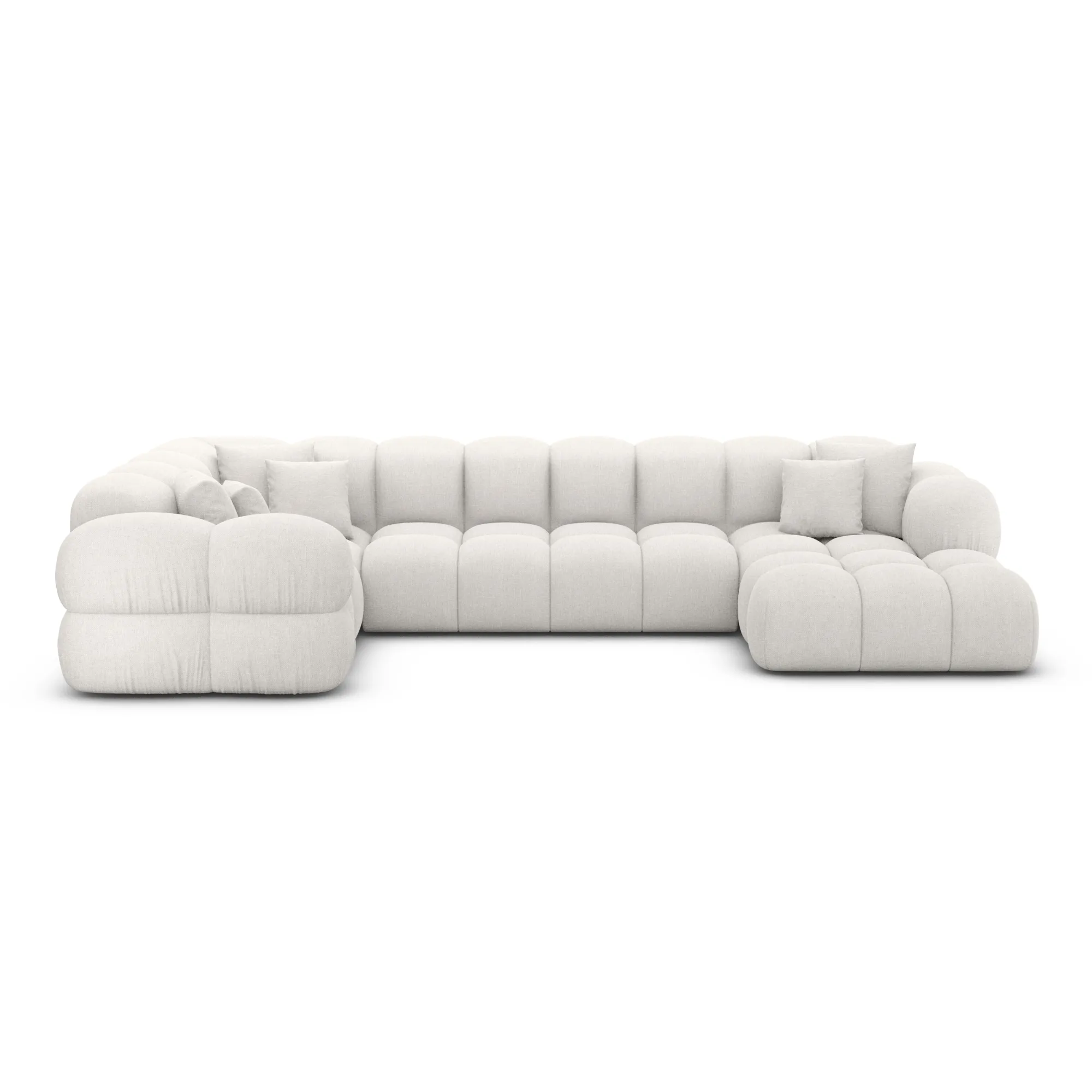 Strukturstoff U-Form XL Wohnlandschaft Avoria – Bild 31