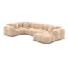 Samtstoff U-Form XL Wohnlandschaft Avoria – Bild 64