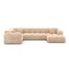 Samtstoff U-Form XL Wohnlandschaft Avoria – Bild 65