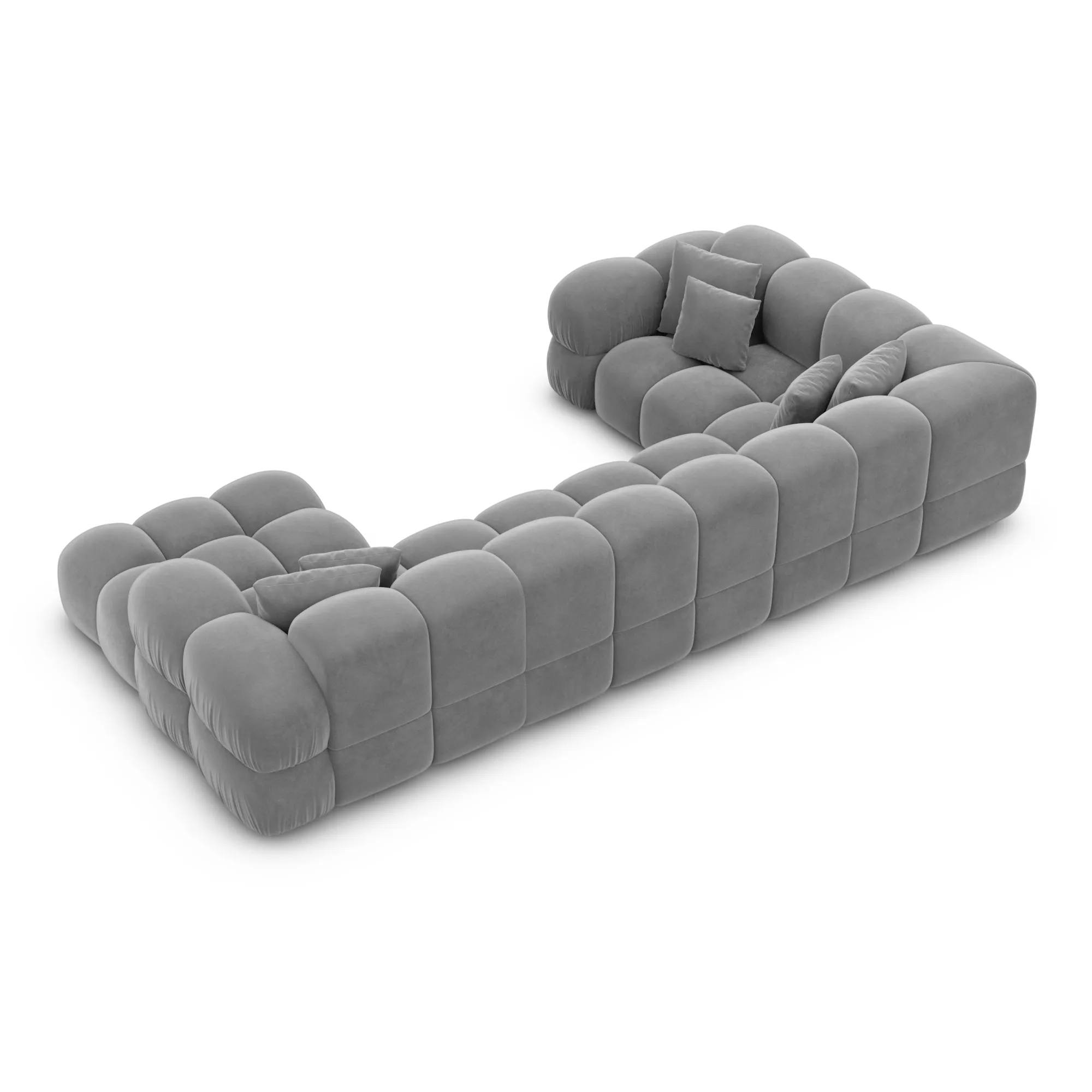 Samtstoff U-Form XL Wohnlandschaft Avoria – Bild 78