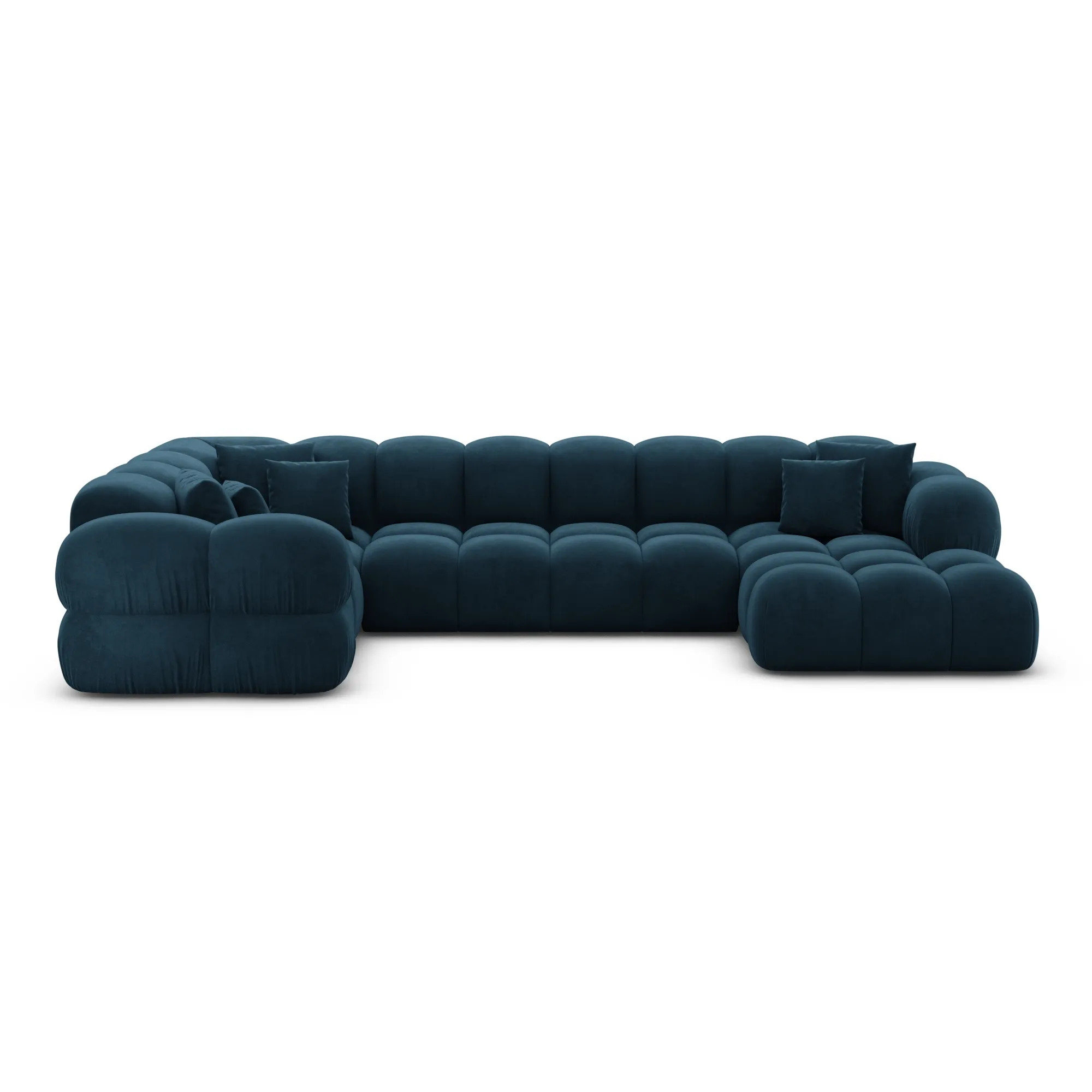 Samtstoff U-Form XL Wohnlandschaft Avoria – Bild 86