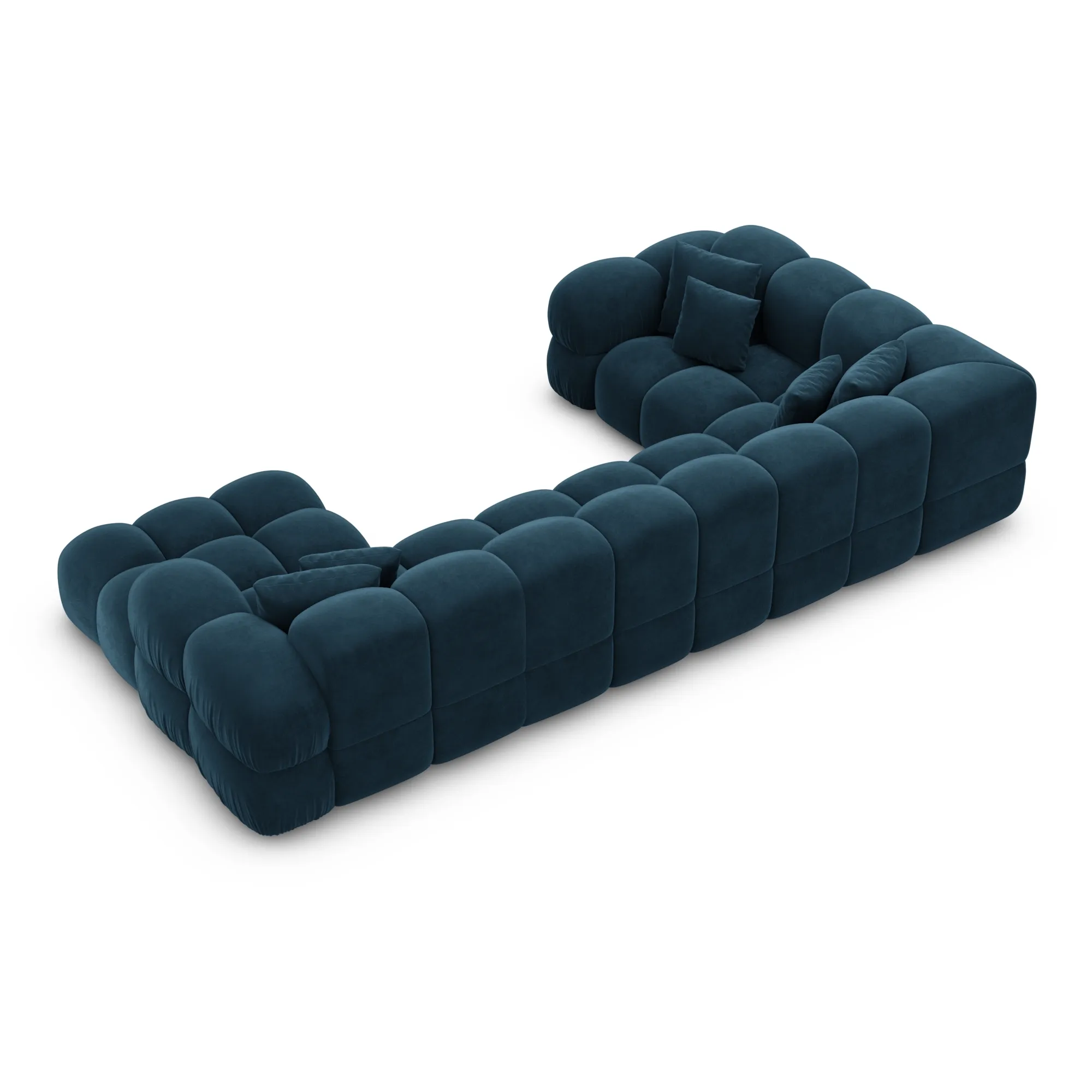 Samtstoff U-Form XL Wohnlandschaft Avoria – Bild 87