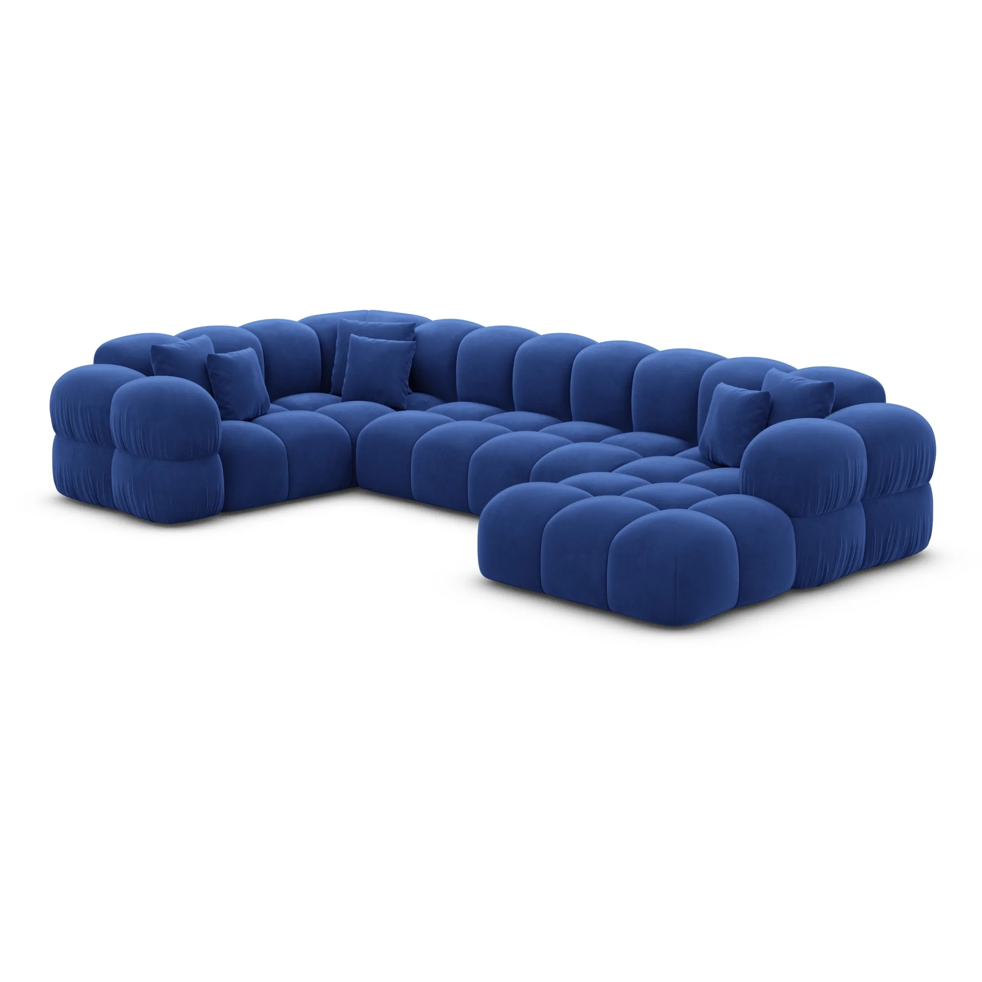 Samtstoff U-Form XL Wohnlandschaft Avoria – Bild 91