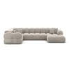 Samtstoff U-Form XL Wohnlandschaft Avoria – Bild 95