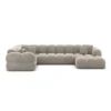 Samtstoff U-Form XL Wohnlandschaft Avoria – Bild 26
